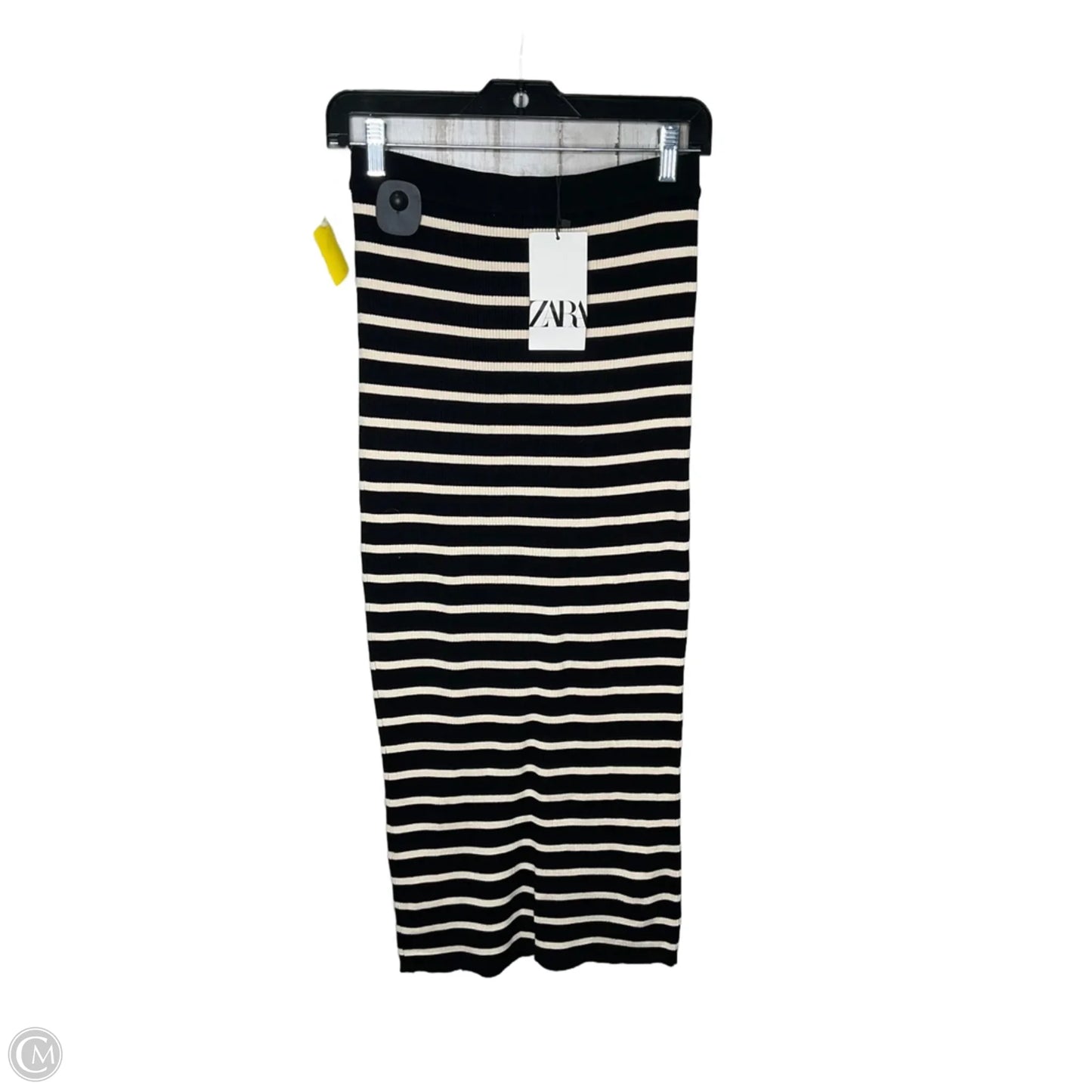 Skirt Maxi By Zara In Black & Cream, Size: S