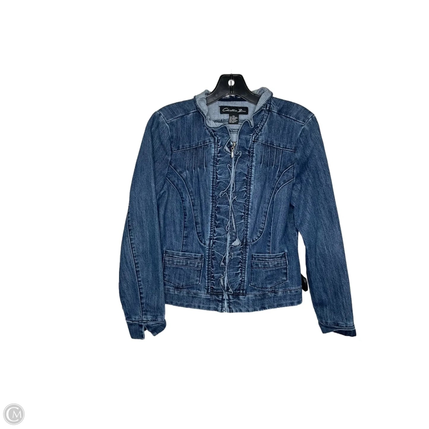 Jacket Denim By Clothes Mentor In Blue Denim, Size: Mp