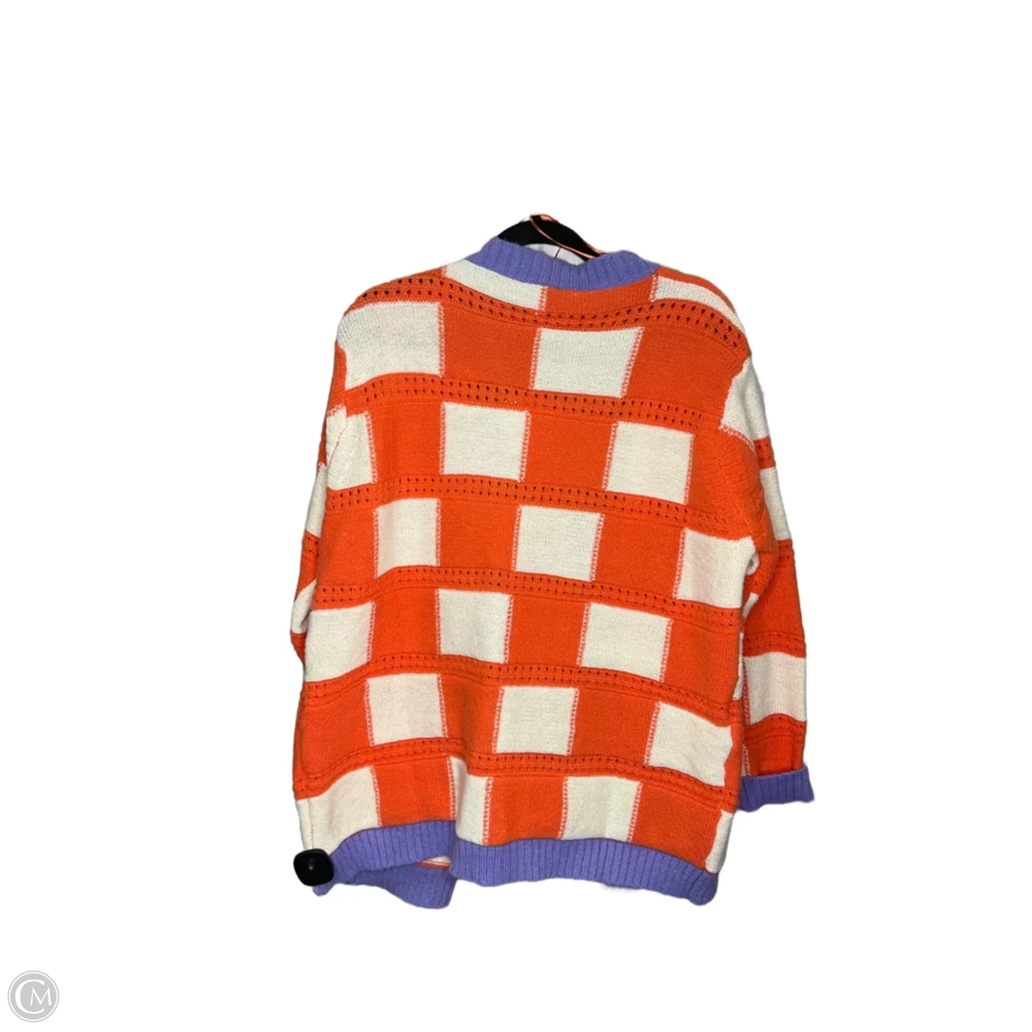 Cardigan By Davi & Dani In Orange & Purple, Size: S