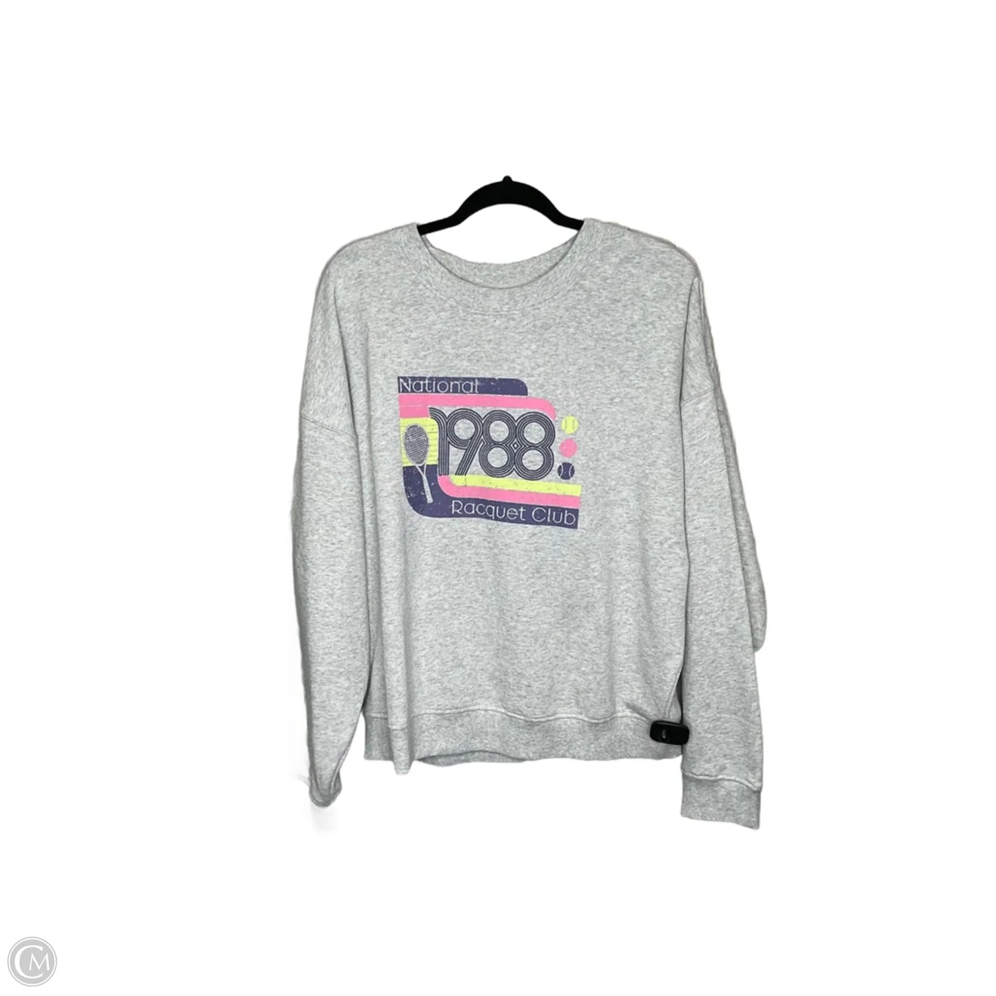 Sweatshirt Crewneck By Dip In Grey, Size: L