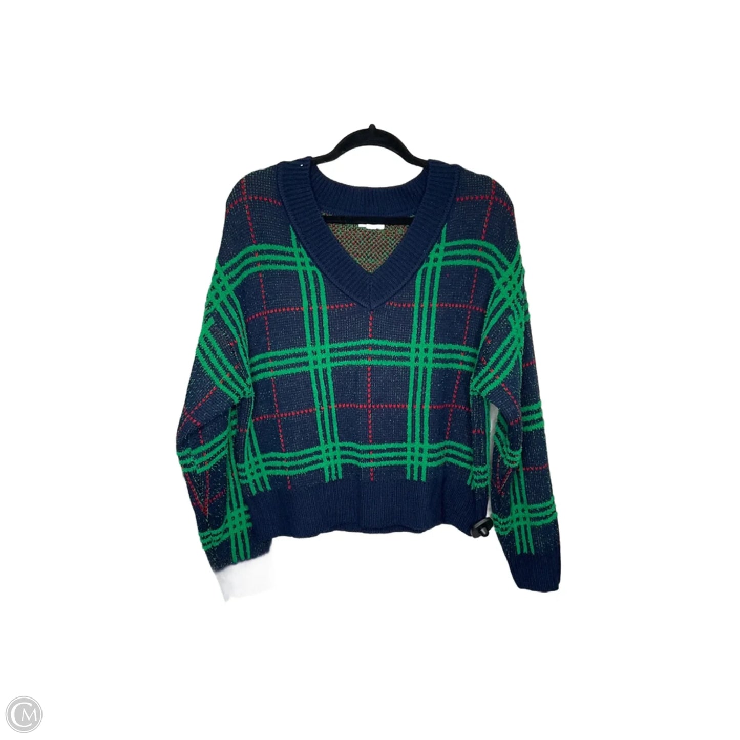 Sweater By Crown And Ivy In Blue & Green, Size: Lp