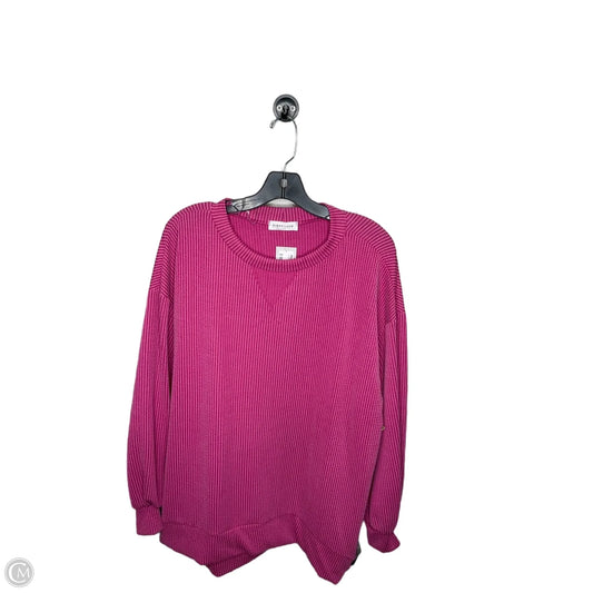 Top Long Sleeve By First Love In Pink, Size: S