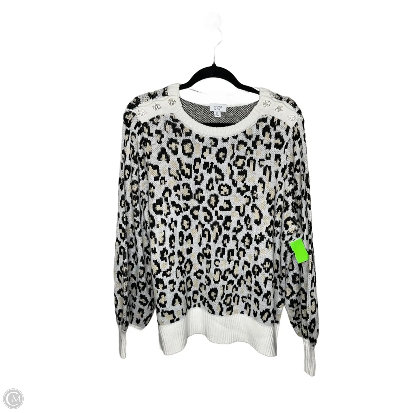 Sweater By Crown And Ivy In Animal Print, Size: Xl