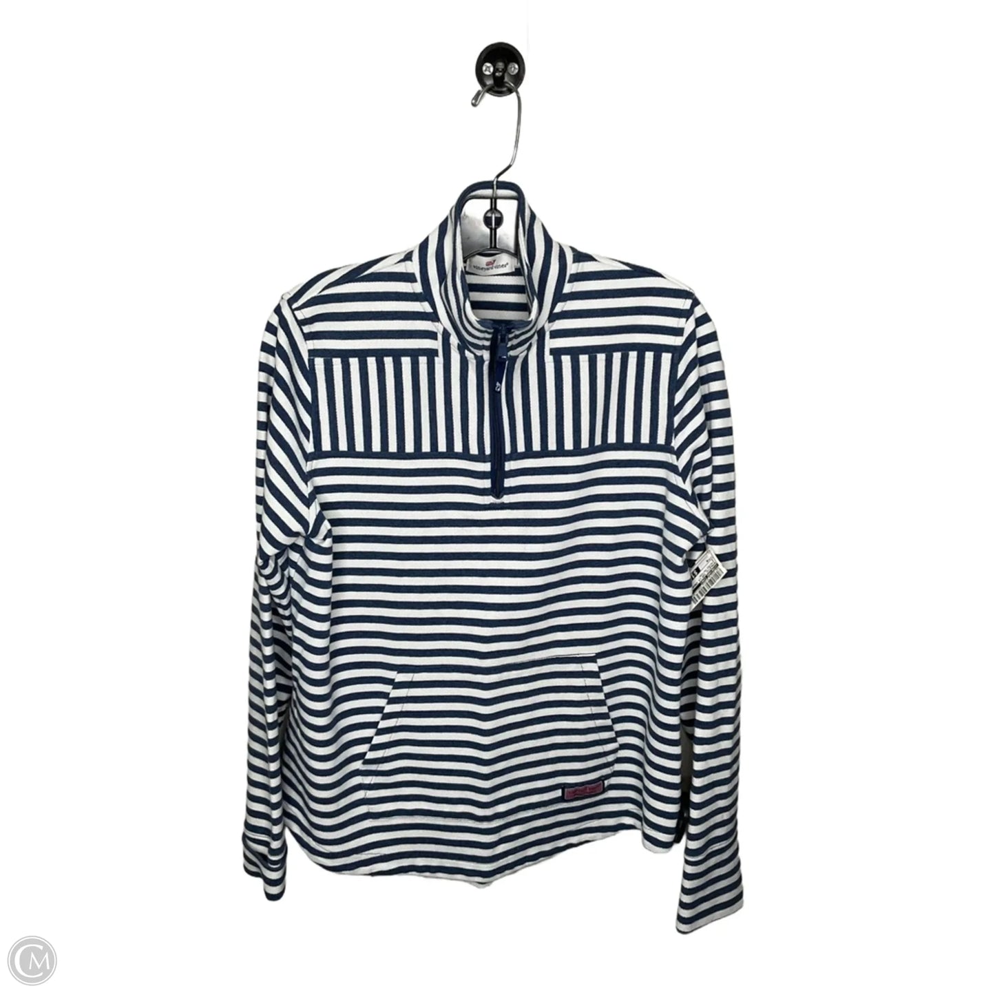 Athletic Top Long Sleeve Crewneck By Vineyard Vines In Striped Pattern, Size: M