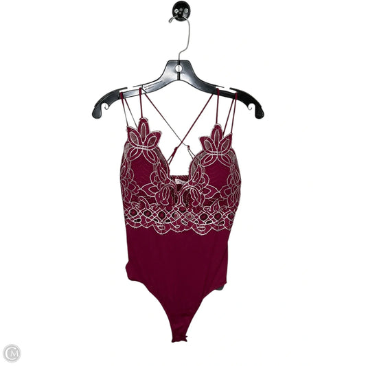 Bodysuit By Clothes Mentor In Red, Size: M