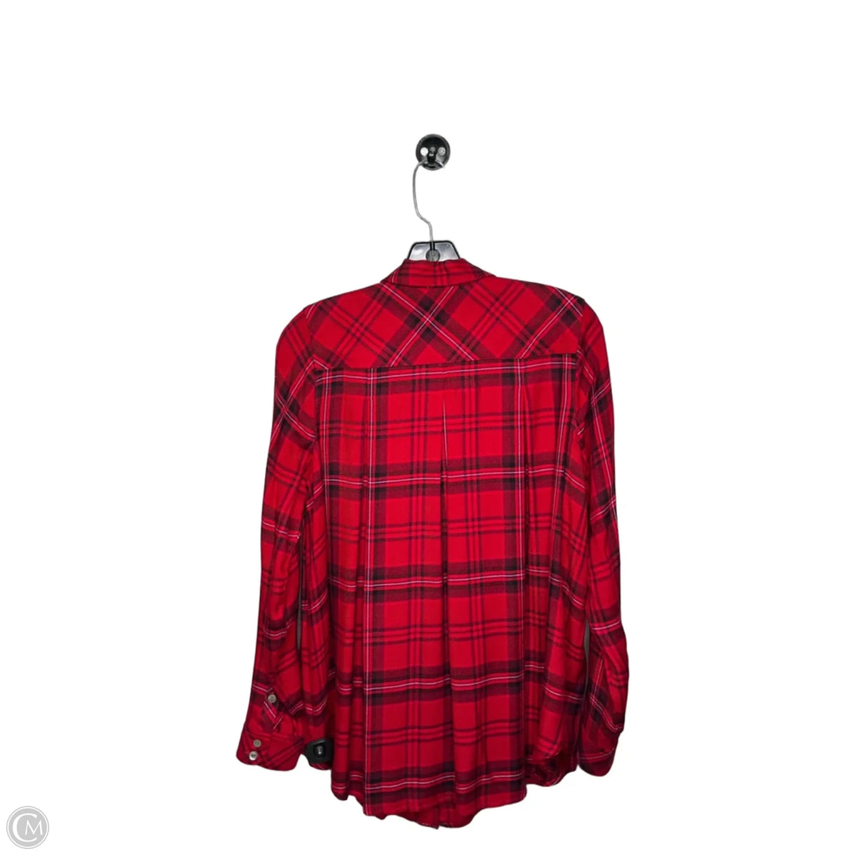 Top Long Sleeve By J. Jill In Plaid Pattern, Size: Xs
