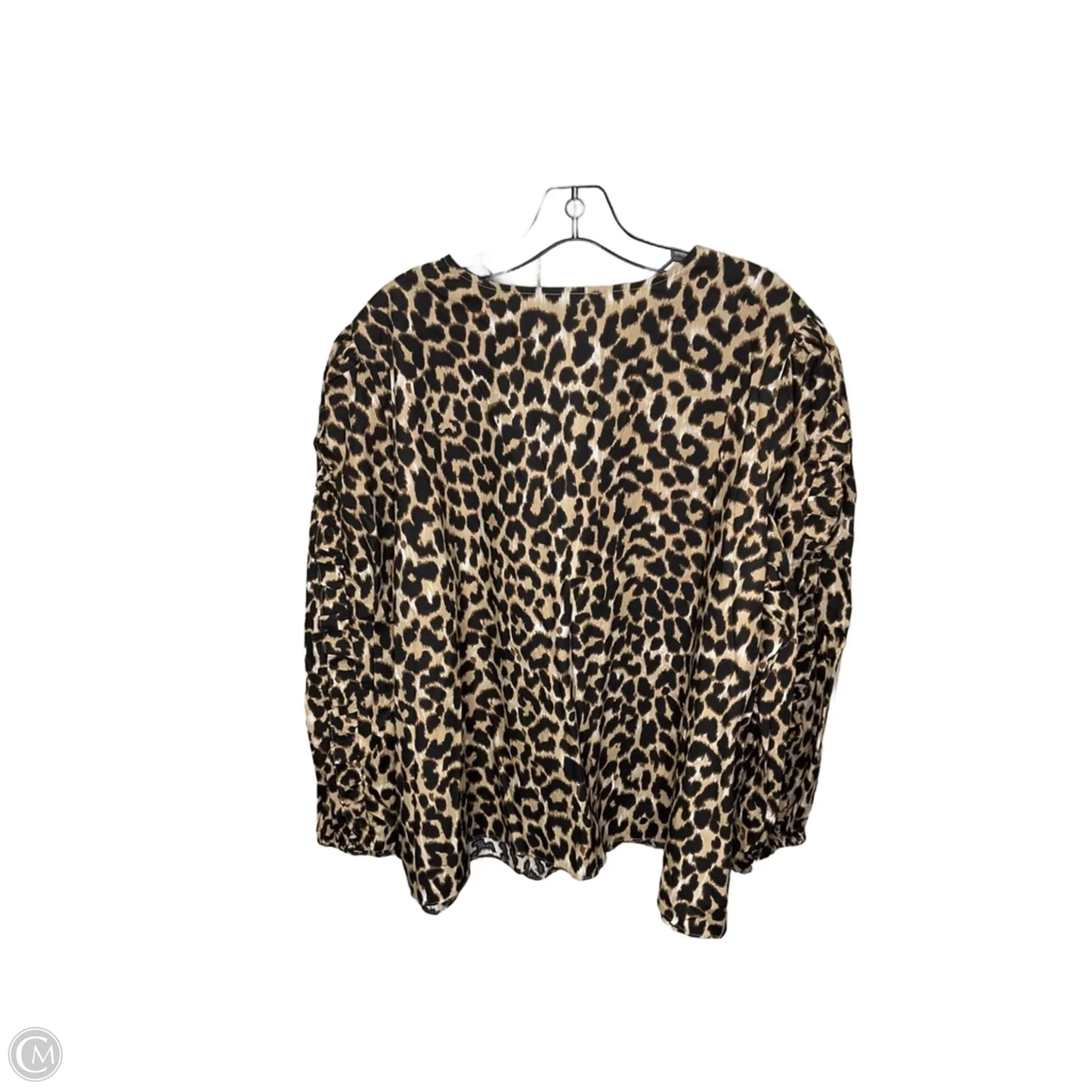 Top Long Sleeve By J. Crew In Animal Print, Size: 3x