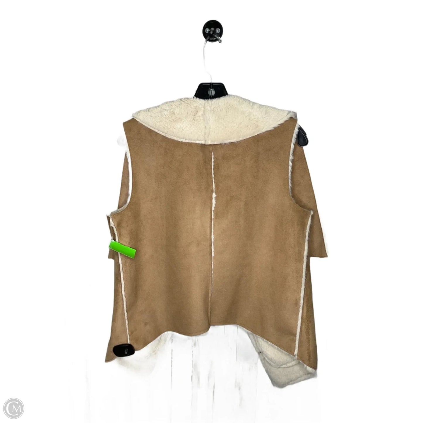 Vest Faux Fur & Sherpa By Celebrity Pink In Brown, Size: M