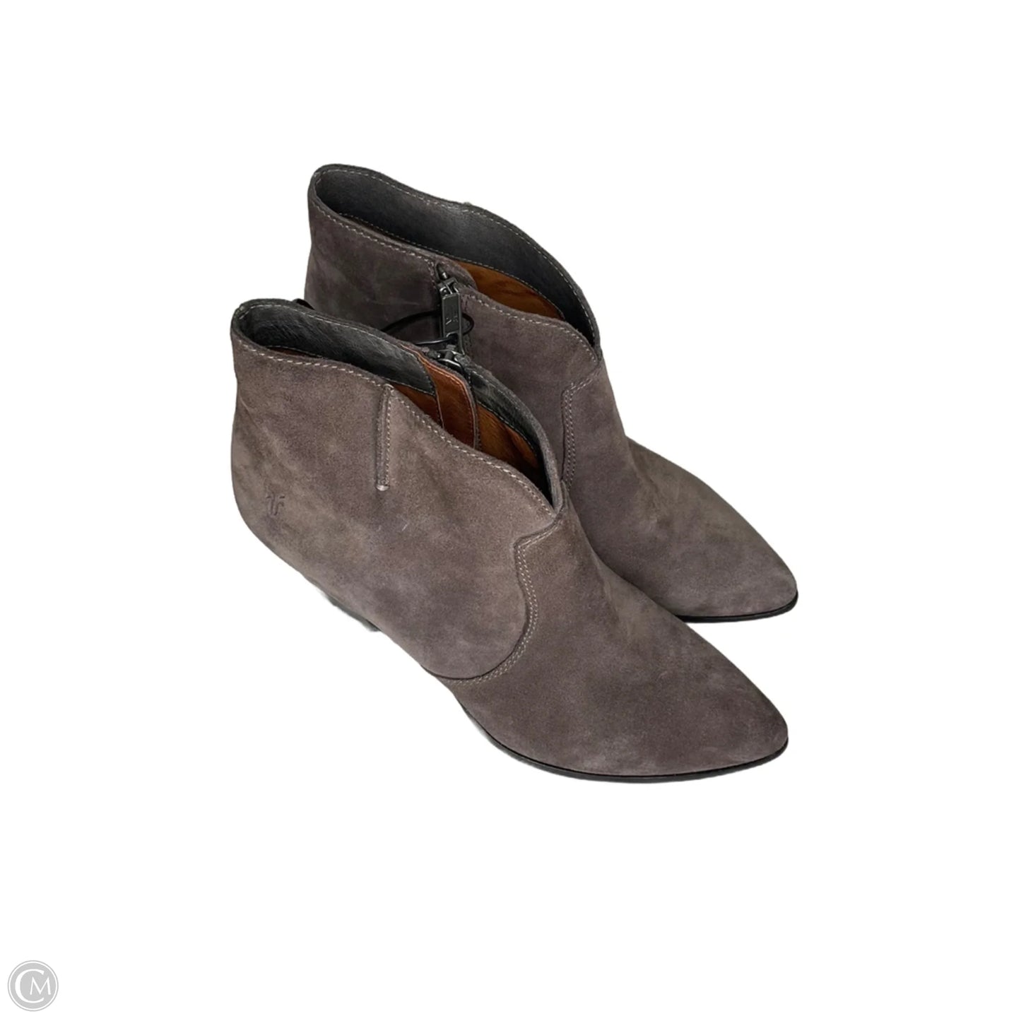 Boots Designer By Frye In Grey, Size: 10