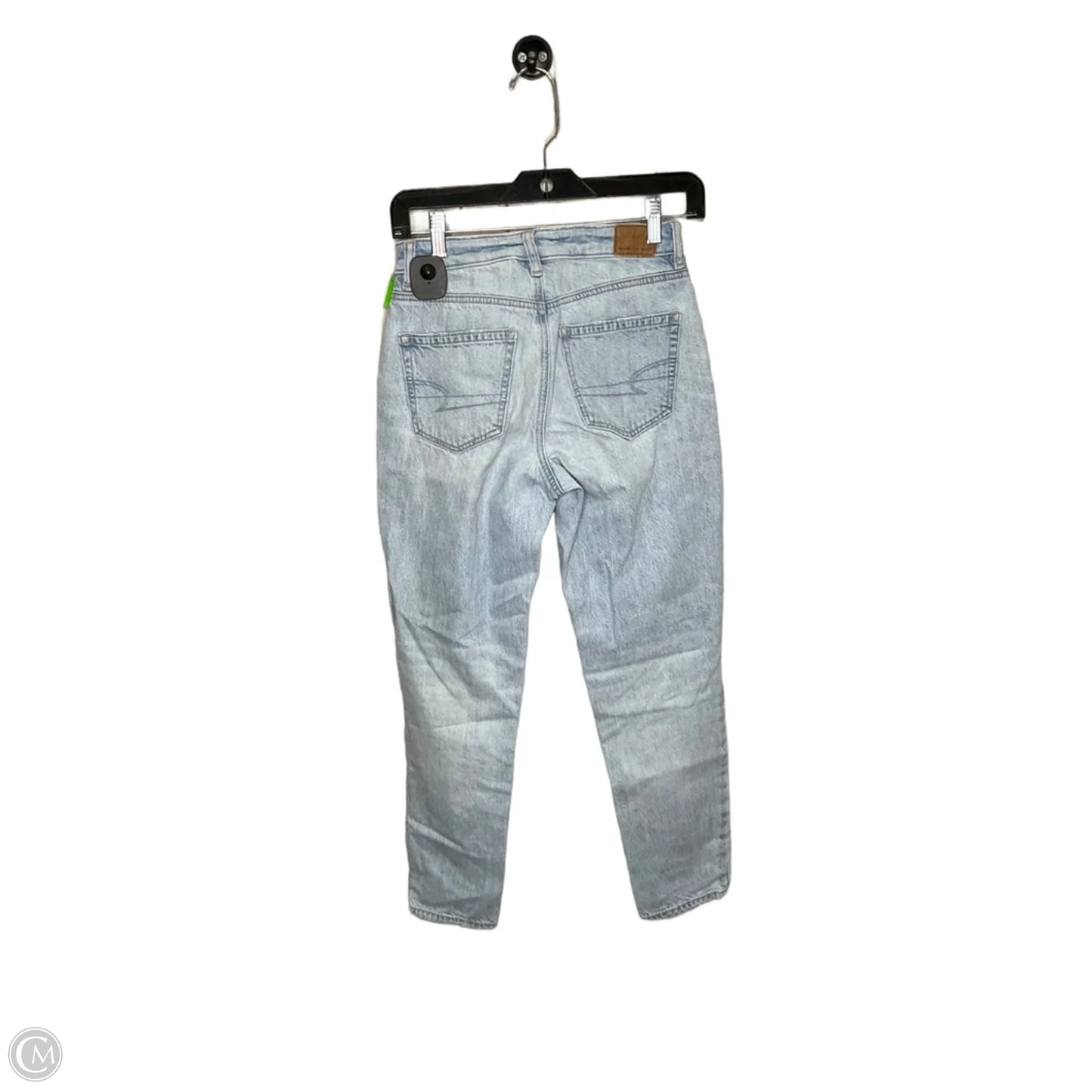 Jeans Straight By American Eagle In Blue, Size: 0p