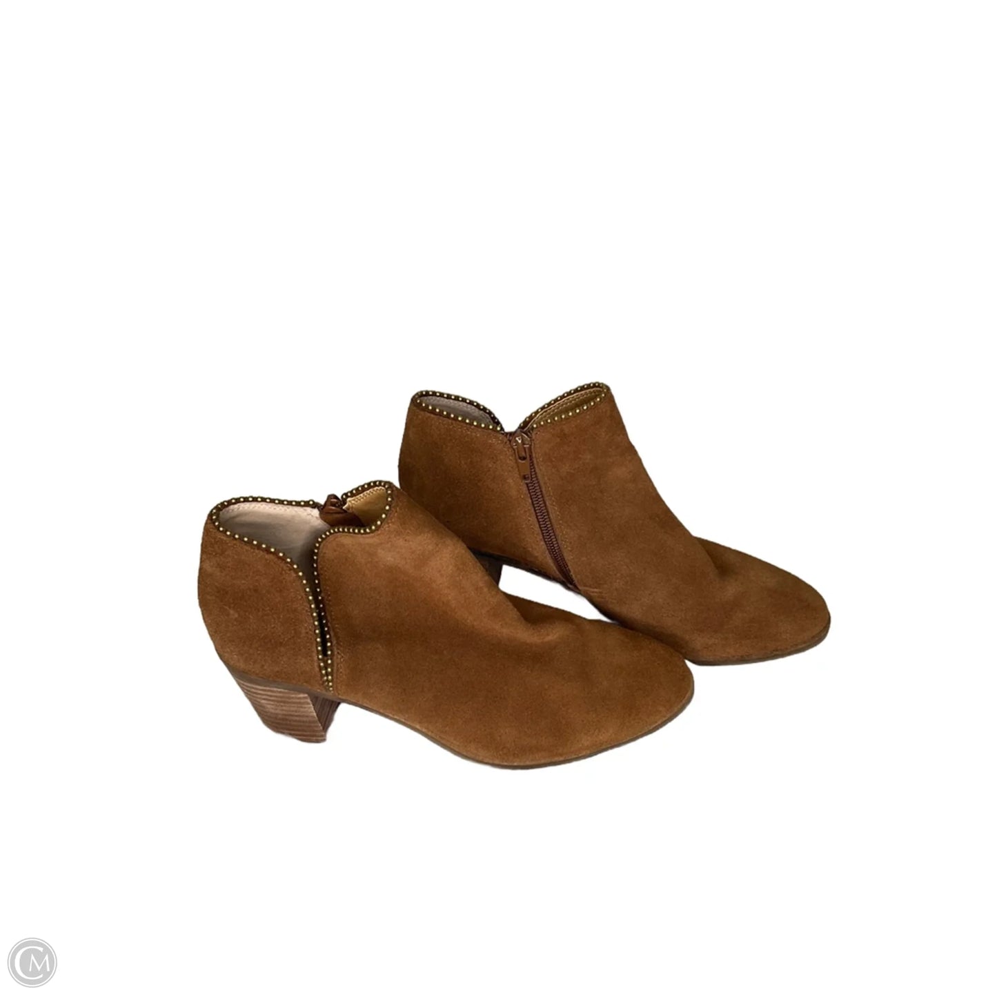 Boots Ankle Heels By Lucky Brand In Brown, Size: 7.5