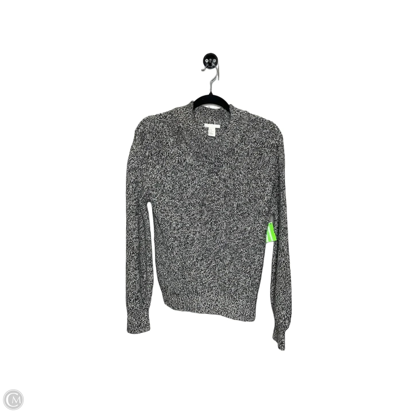 Sweater By H&m In Black & White, Size: M