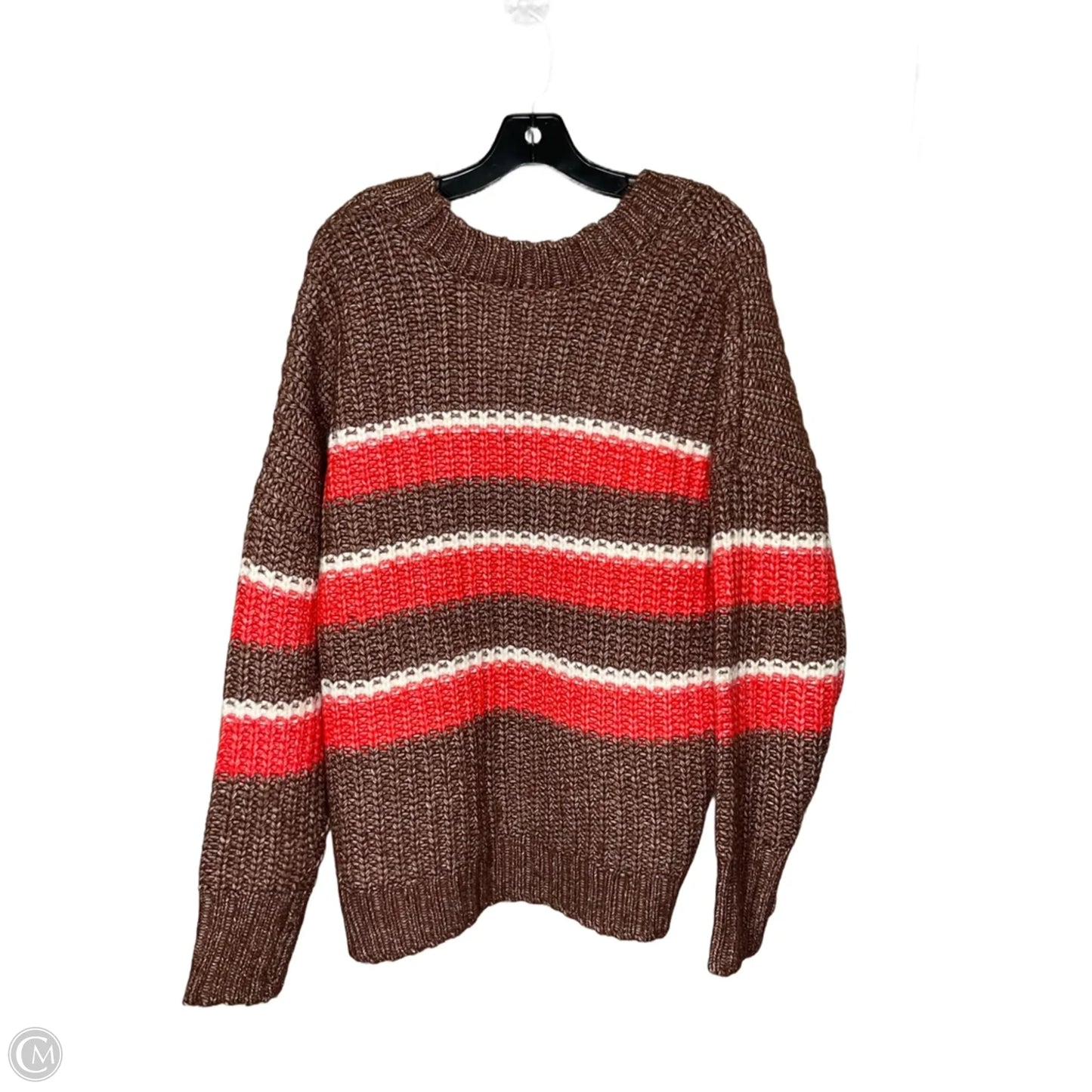 Sweater By Aerie In Brown & Red, Size: L