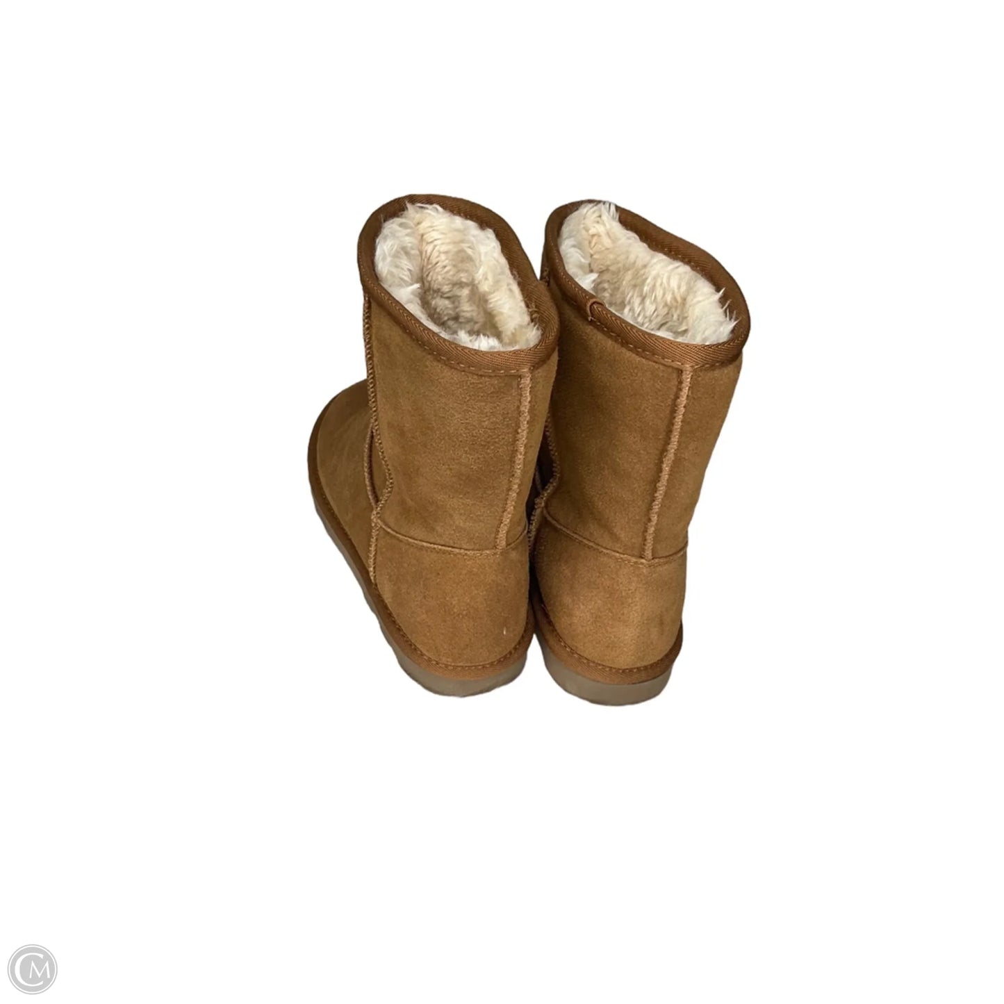 Boots Mid-calf Flats By Time And Tru In Brown, Size: 7