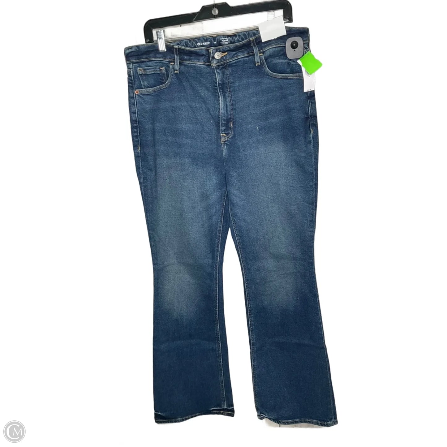 Jeans Flared By Old Navy In Blue Denim, Size: 14