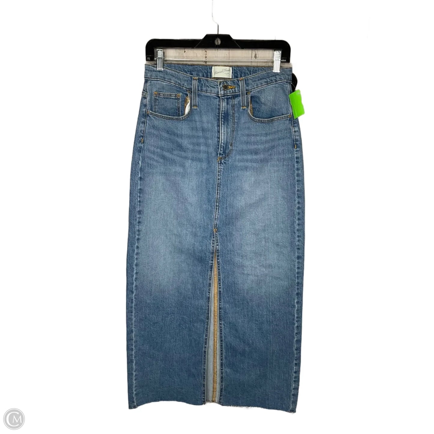 Skirt Maxi By Universal Thread In Blue Denim, Size: 6