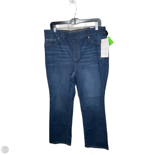 Jeans Straight By Kim Rogers In Blue Denim, Size: 14p