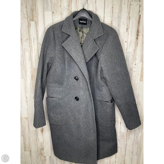 Coat Peacoat By Cmc In Grey, Size: 2x