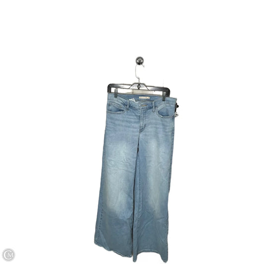 Jeans Wide Leg By Levis Signature In Blue Denim, Size: 10