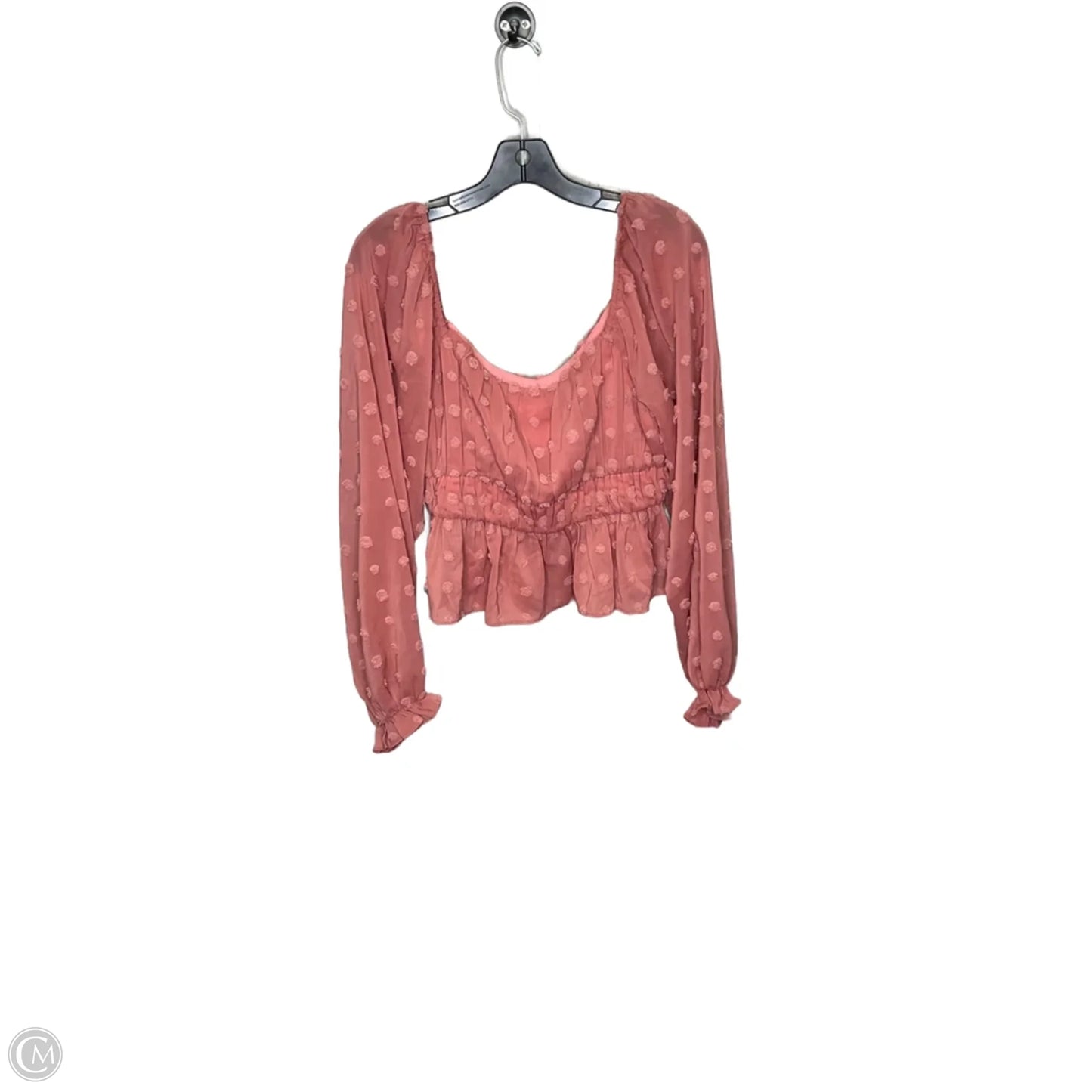 Top Long Sleeve By Altard State In Pink, Size: Xl