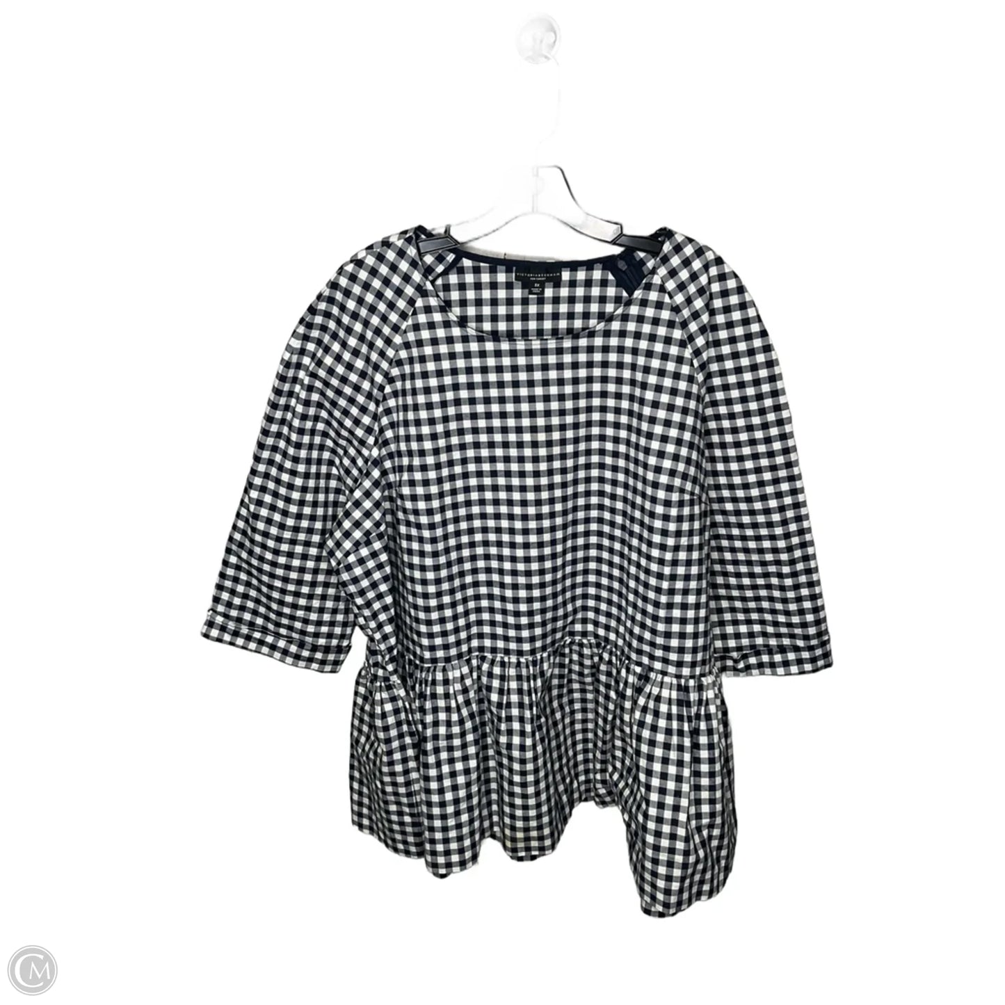Top Long Sleeve By Clothes Mentor In Plaid Pattern, Size: 3x