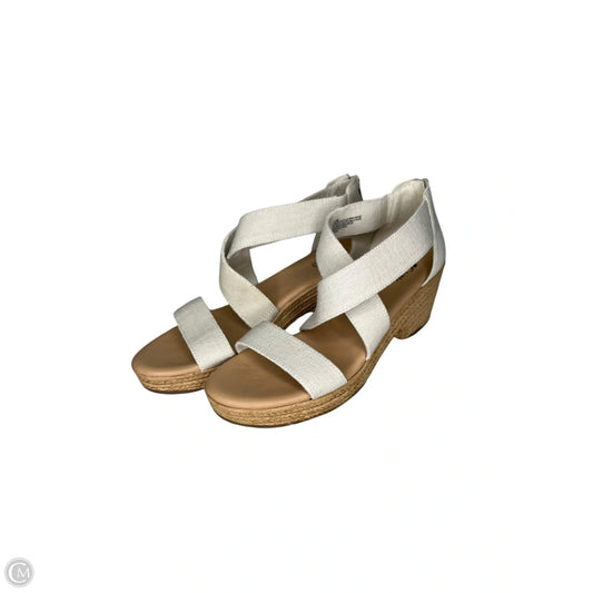 Shoes Heels Block By Clothes Mentor In Cream, Size: 11