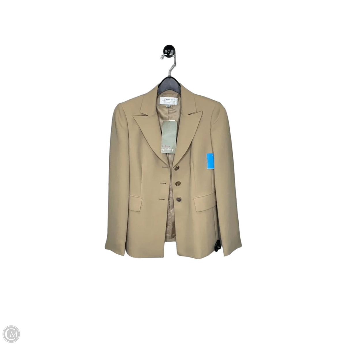 Blazer By Tahari In Cream, Size: 2p