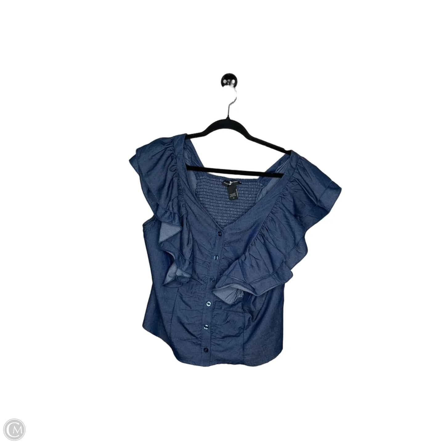 Top Sleeveless By Ashley Stewart In Navy, Size: Xl