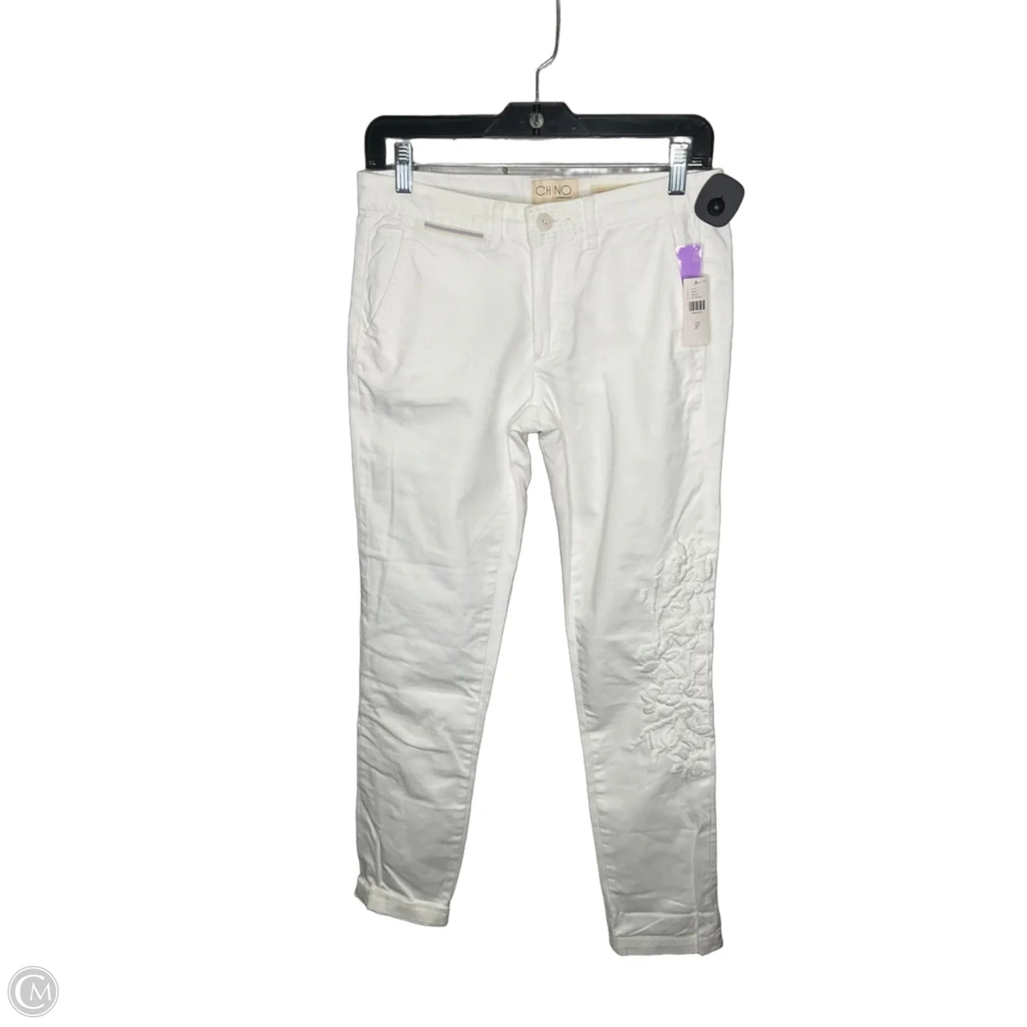 Pants Cropped By Anthropologie In White, Size: 4