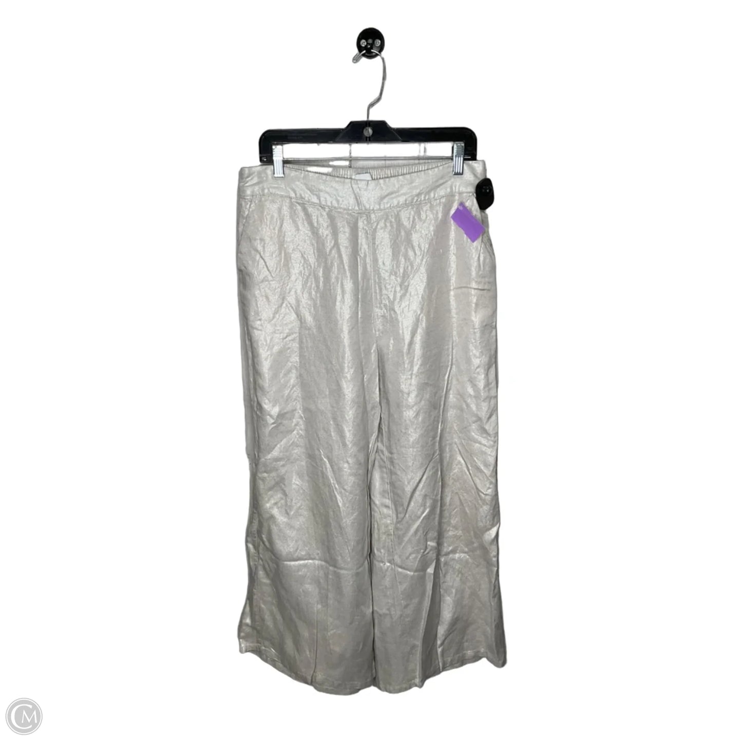 Pants Linen By Jones And Co In Silver, Size: L