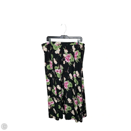 Skirt Maxi By Clothes Mentor In Floral Print, Size: Xl