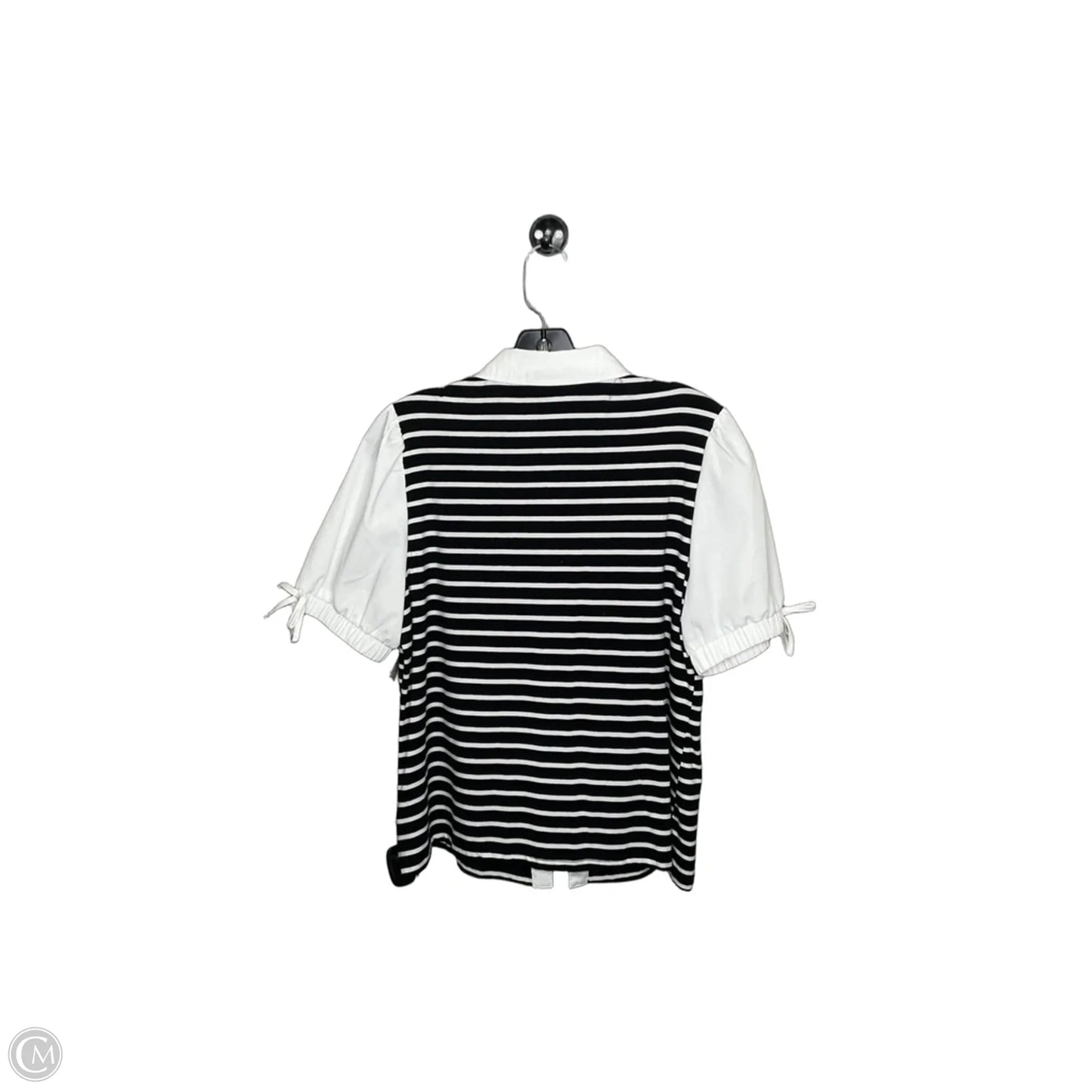 Top Short Sleeve By Nanette By Nanette Lepore In Striped Pattern, Size: M