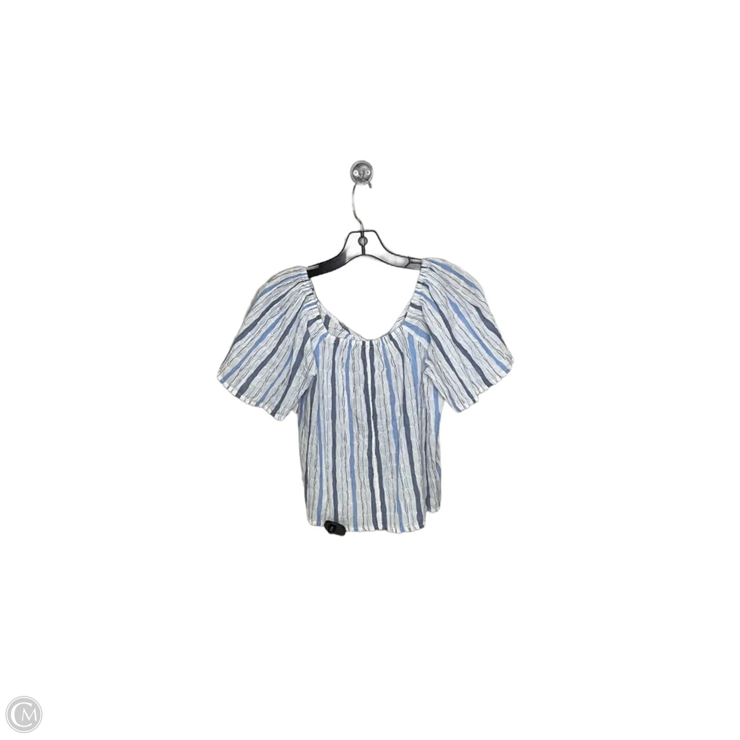 Top Short Sleeve By Loft In Blue, Size: Xs