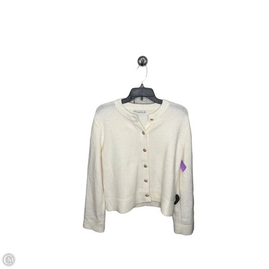 Sweater Cardigan By Abercrombie And Fitch In White, Size: S