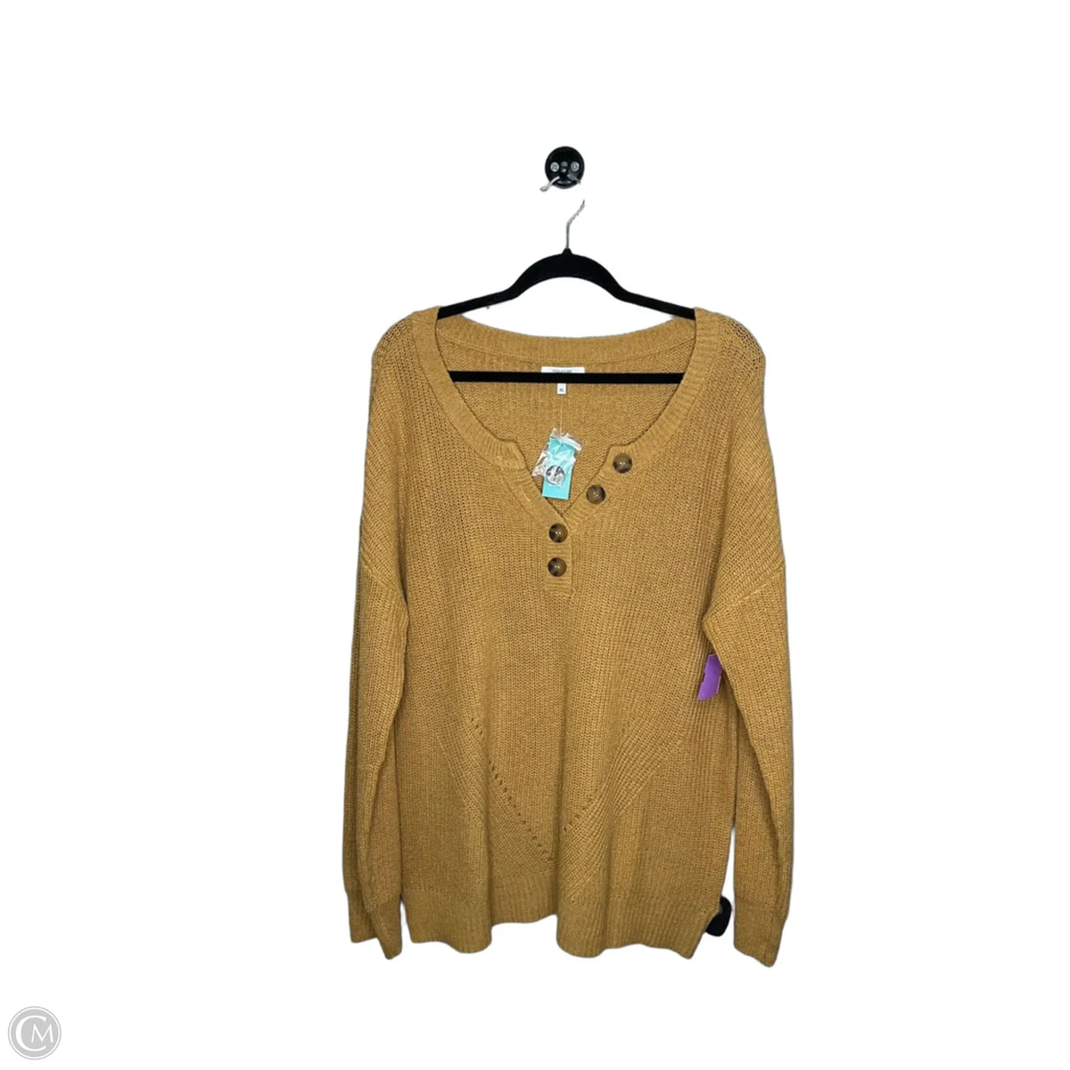 Sweater By Maurices In Yellow, Size: Xl