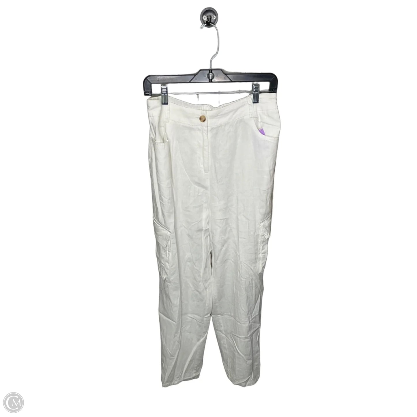 Pants Linen By Clothes Mentor In White, Size: L