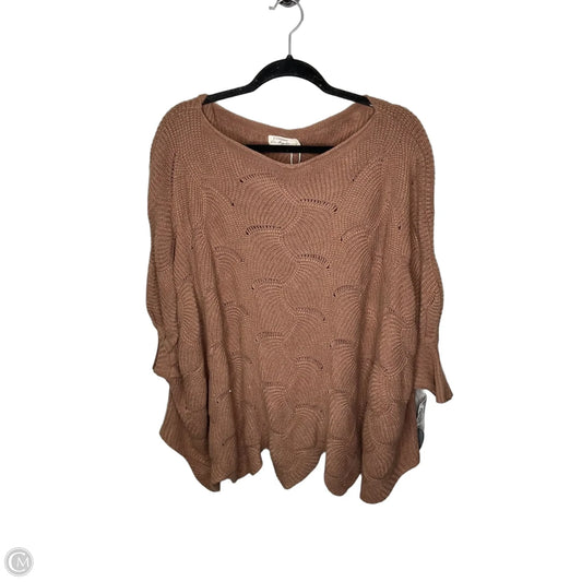 Sweater Short Sleeve By Clothes Mentor In Brown, Size: S