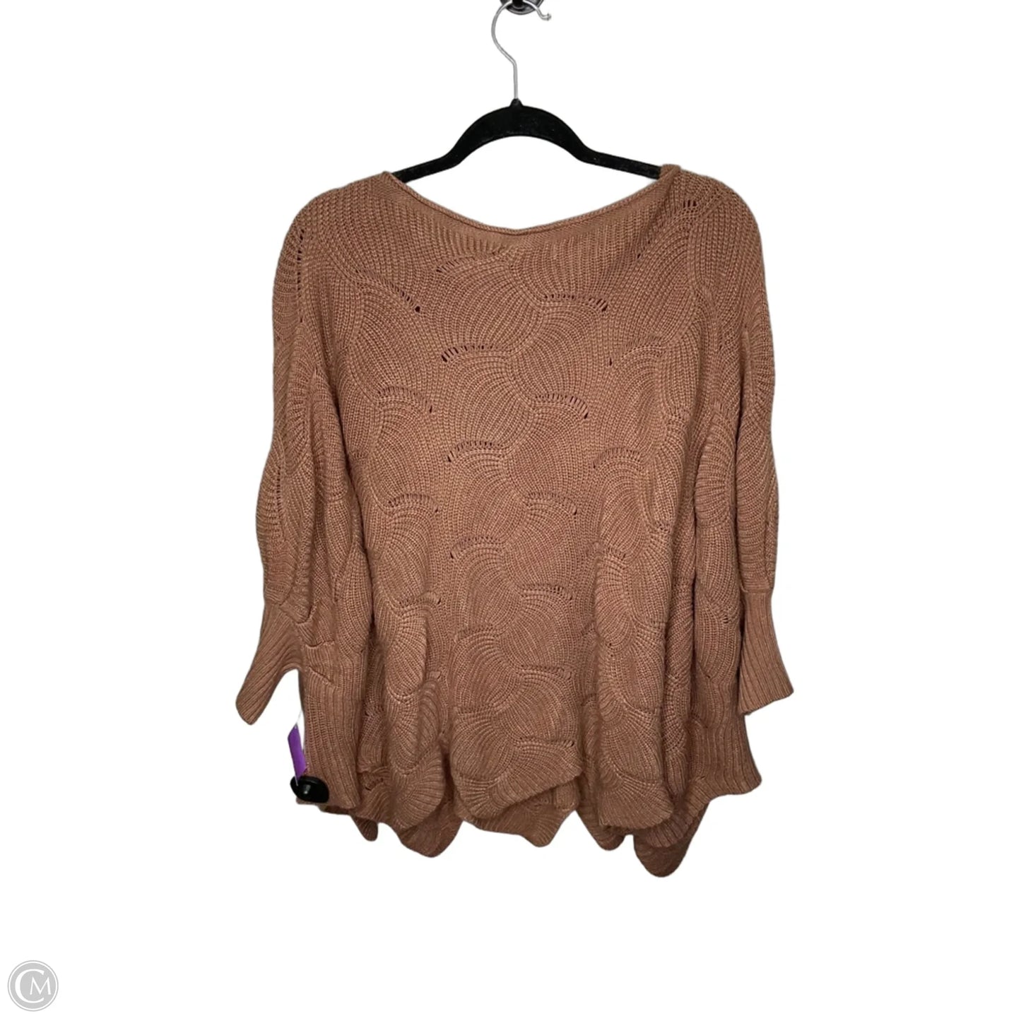 Sweater Short Sleeve By Clothes Mentor In Brown, Size: S