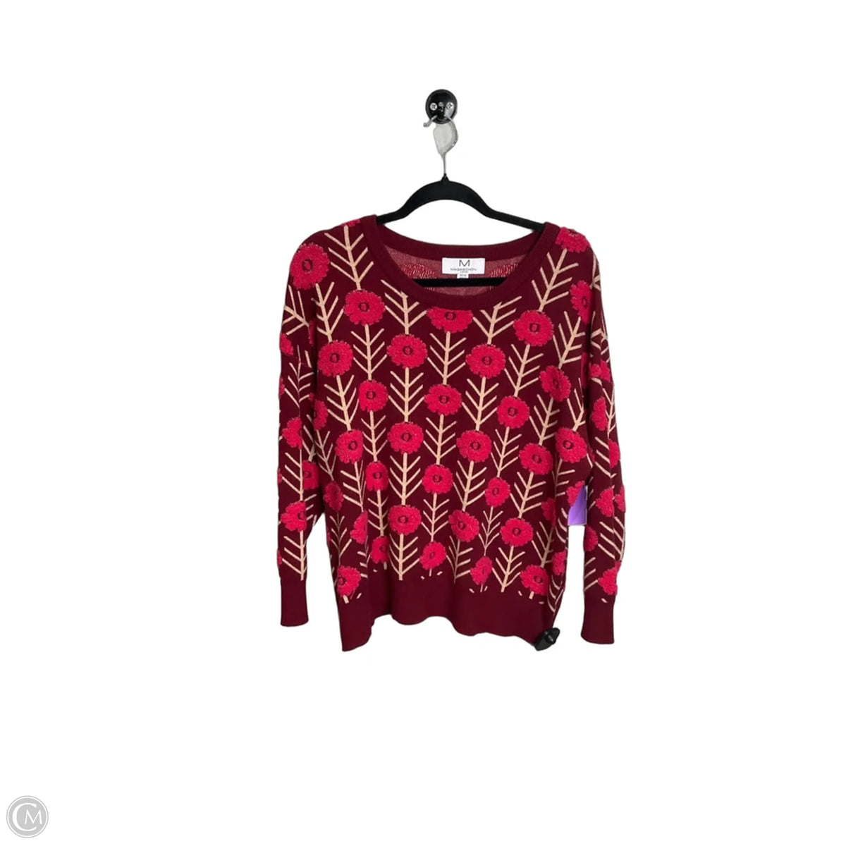 Sweater By Magaschoni In Red, Size: 1x