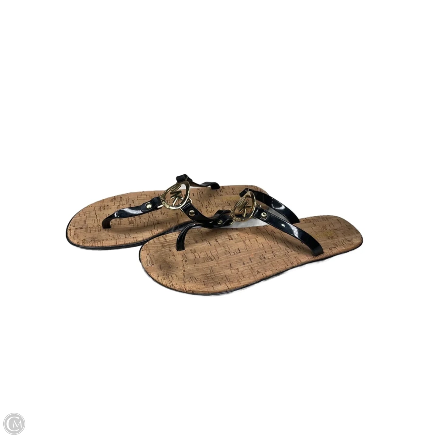Sandals Flip Flops By Michael By Michael Kors In Black, Size: 8