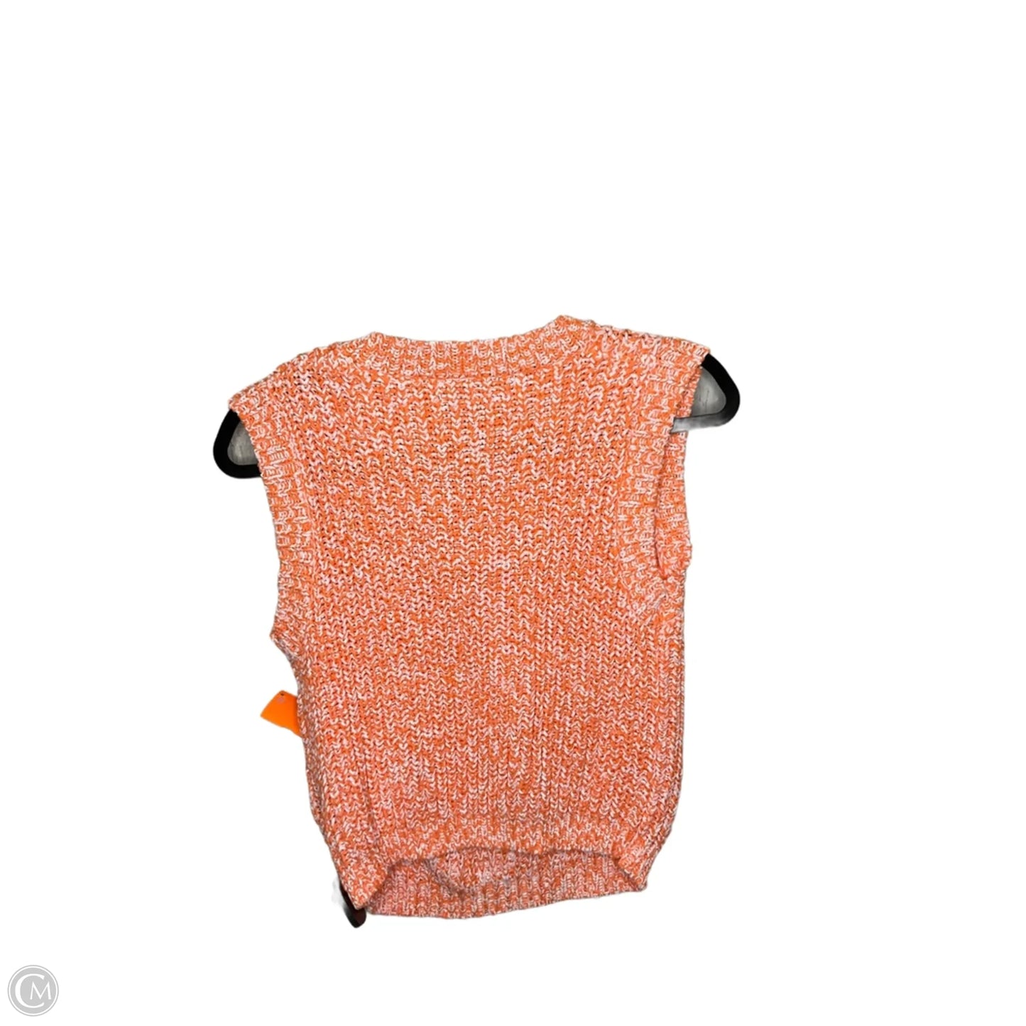 Vest Sweater By English Factory In Orange, Size: Xs