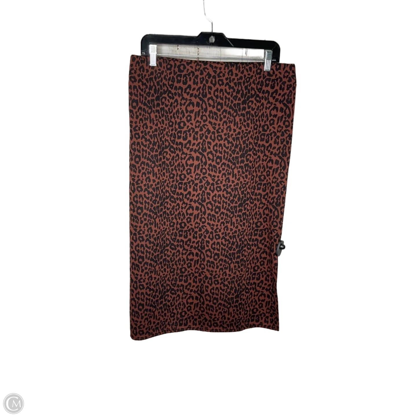 Skirt Midi By Loft In Animal Print, Size: L