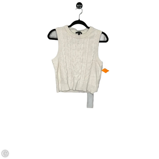 Vest Sweater By Banana Republic In Cream, Size: Xs