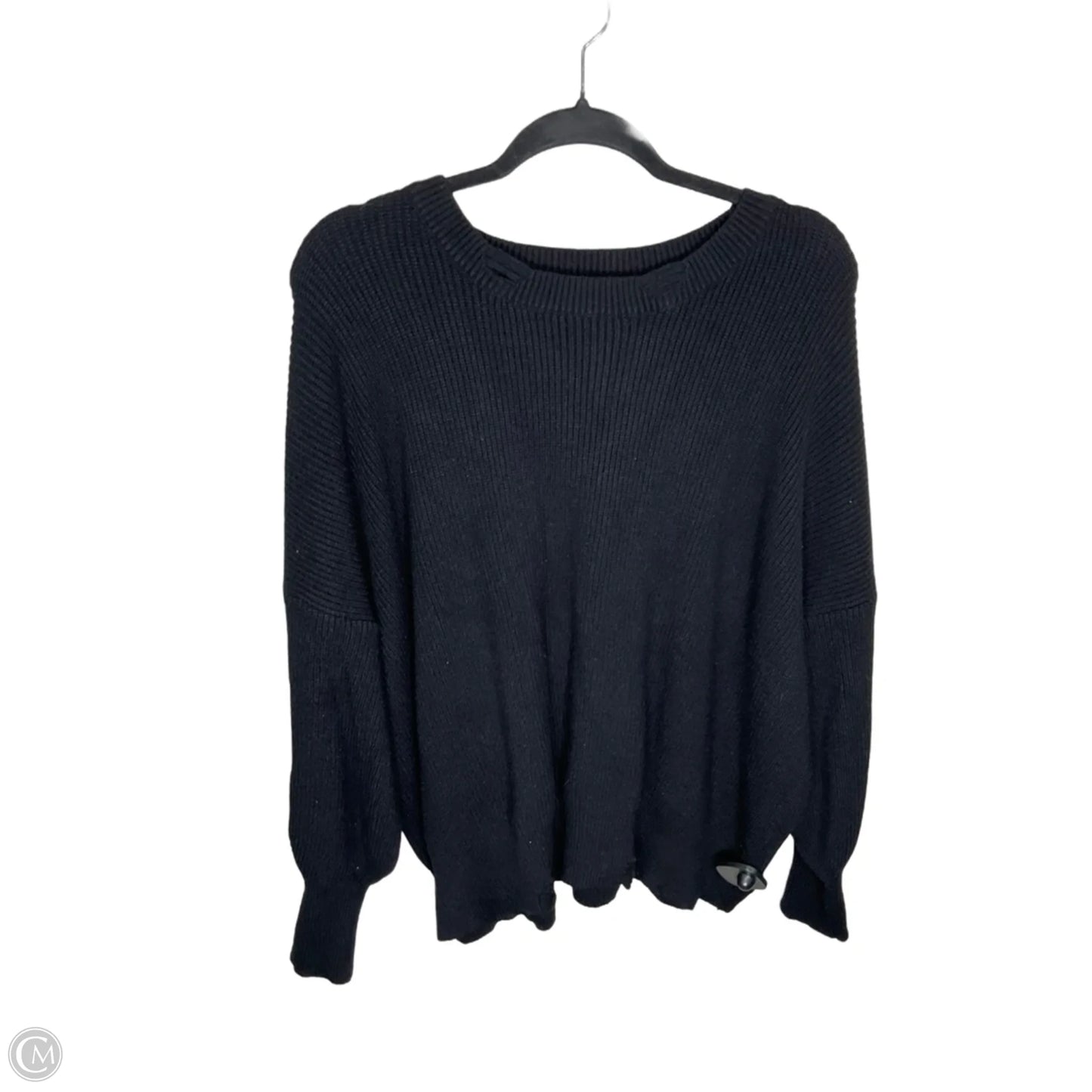 Sweater By Clothes Mentor In Black, Size: L