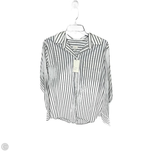 Top Long Sleeve By A New Day In Striped Pattern, Size: M