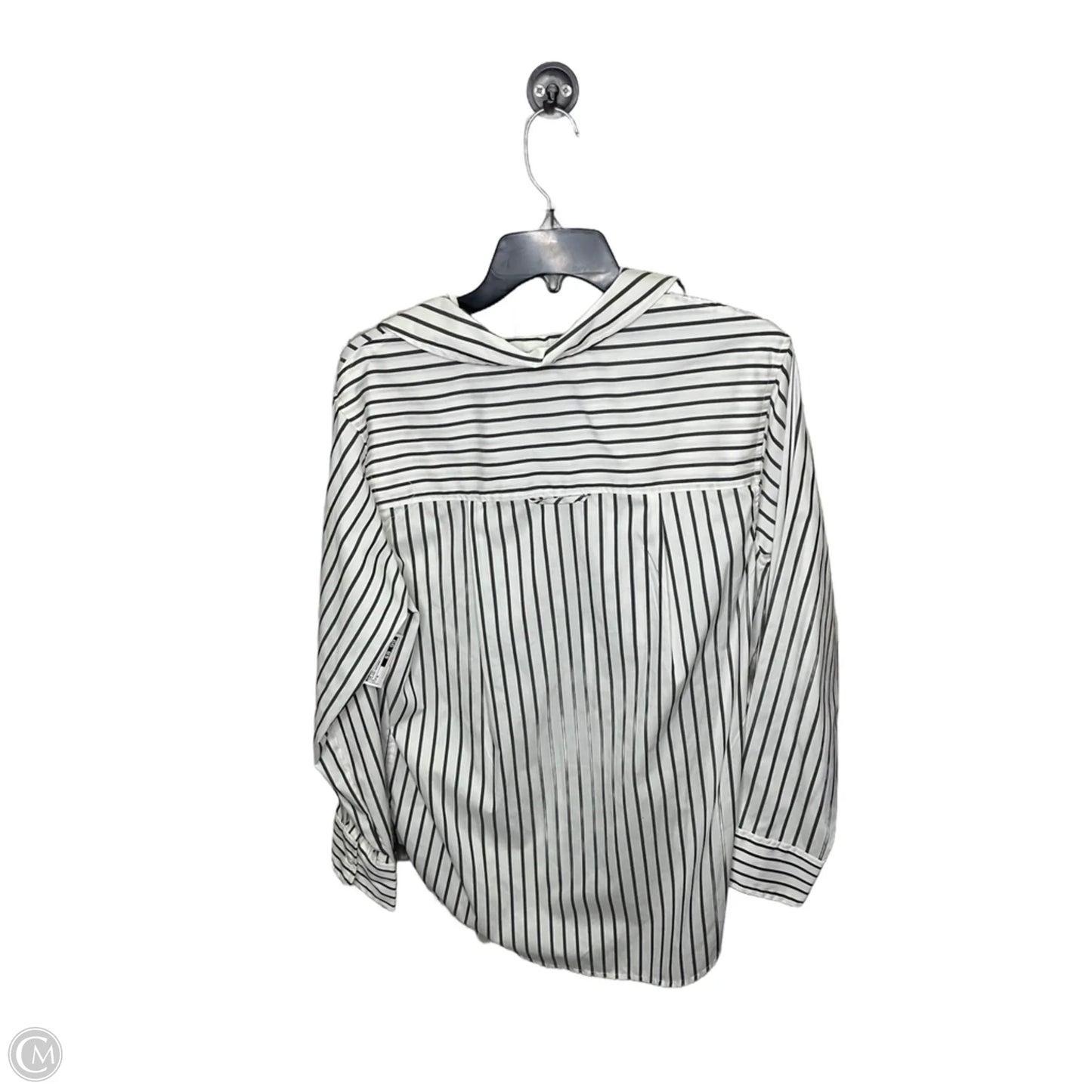 Top Long Sleeve By A New Day In Striped Pattern, Size: M