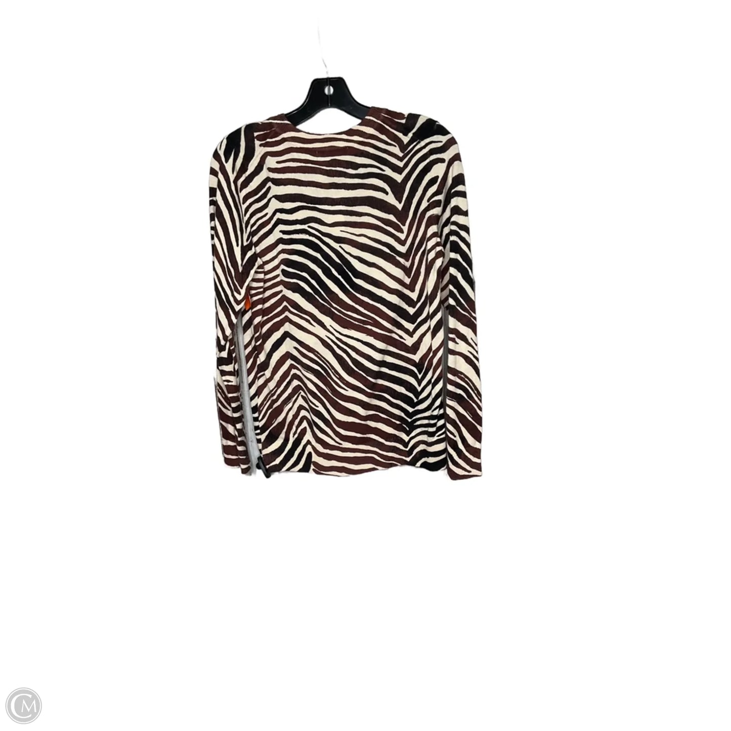 Top Long Sleeve By Banana Republic In Animal Print, Size: M
