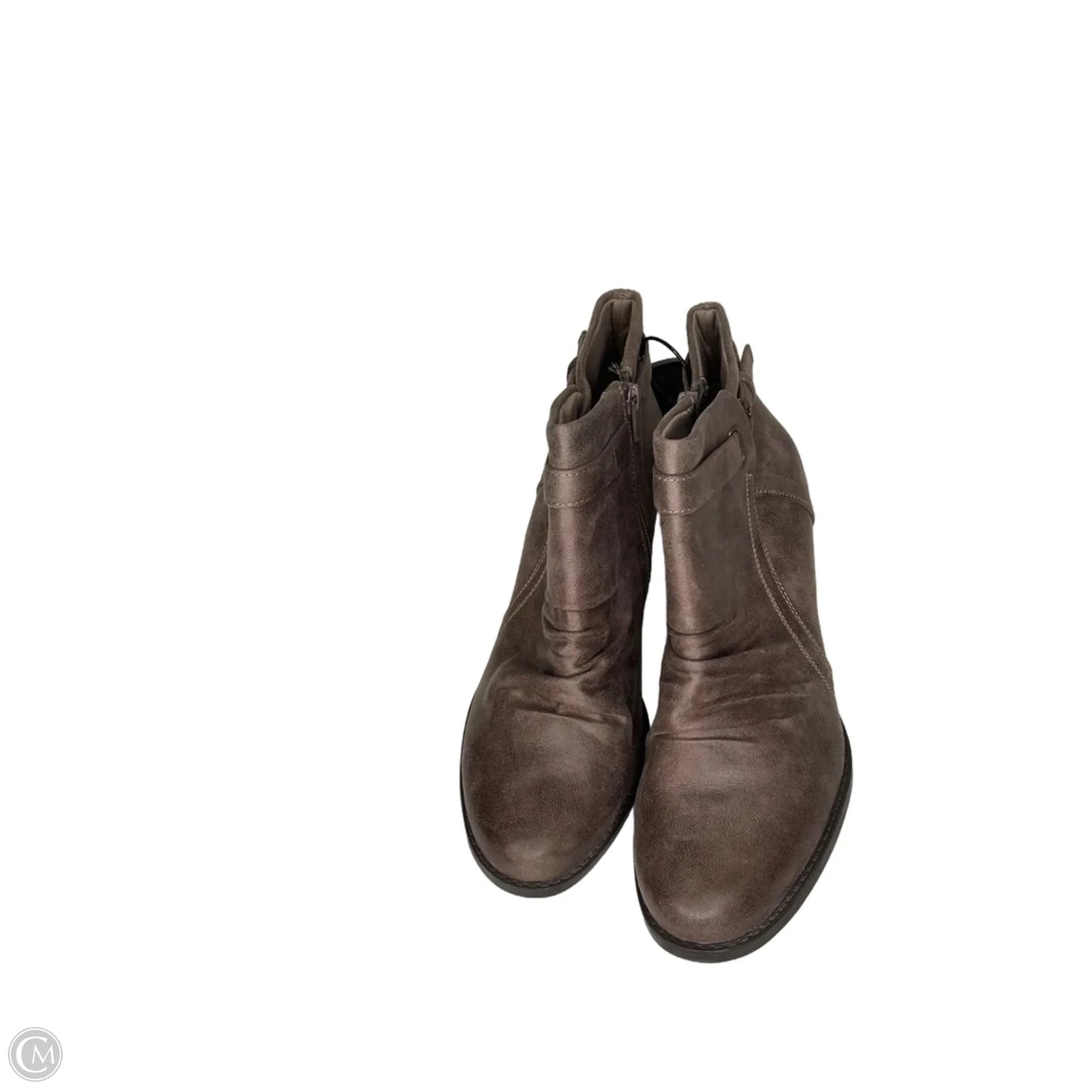 Boots Ankle Heels By Bare Traps In Brown, Size: 8.5