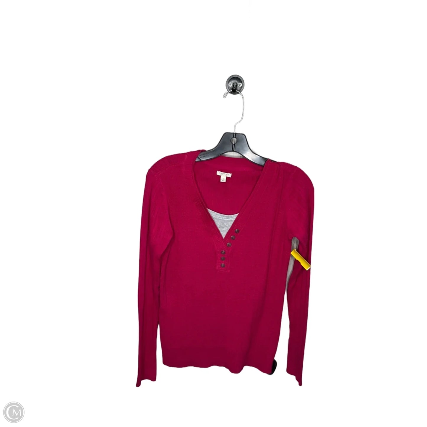 Top Long Sleeve By Sonoma In Pink, Size: S