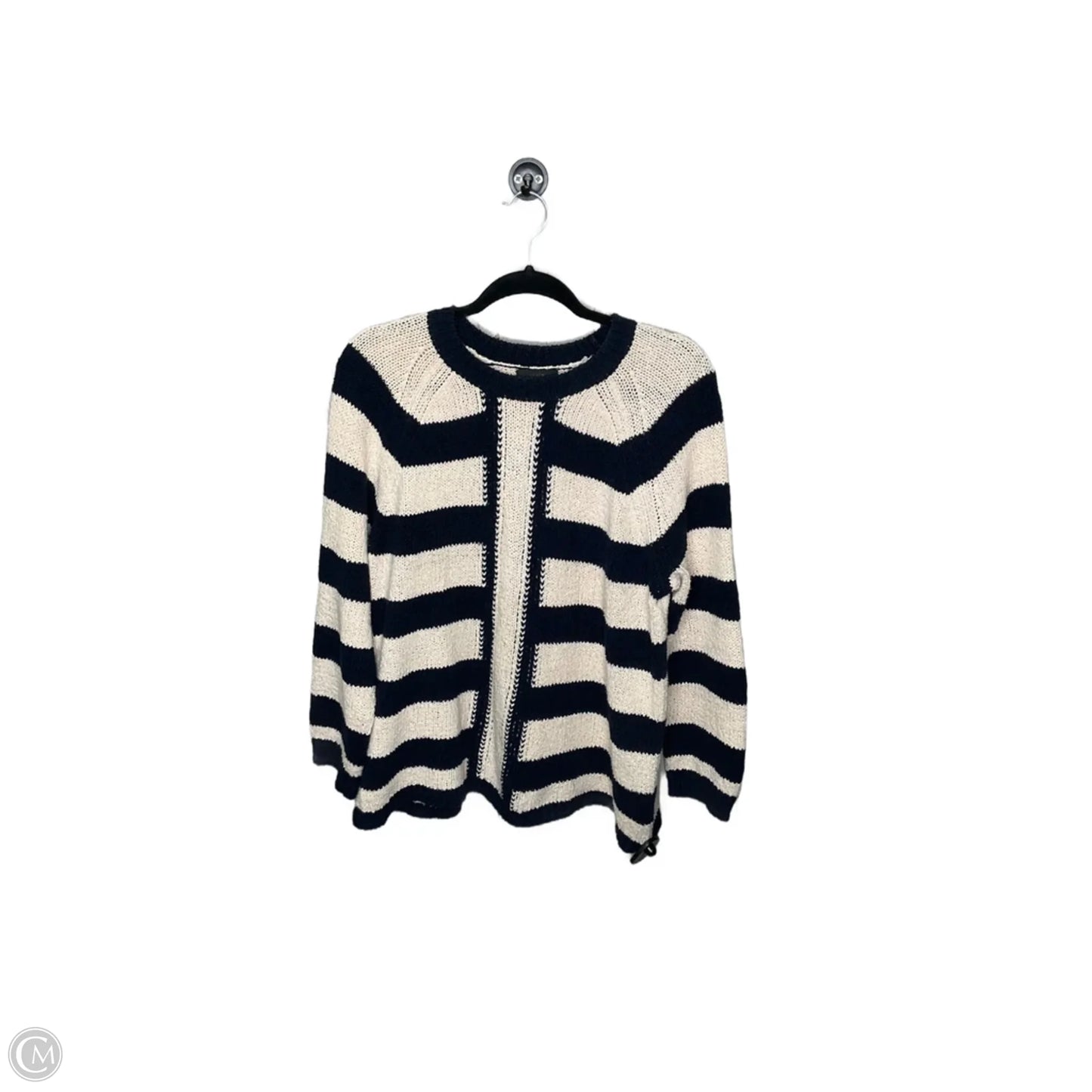 Sweater By J. Crew In Blue & Cream, Size: Xl